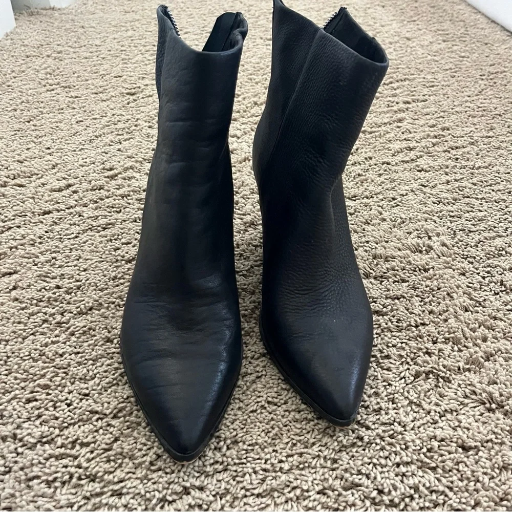 Dolce Vita black snakeskin western bootie - Picture 2 of 6